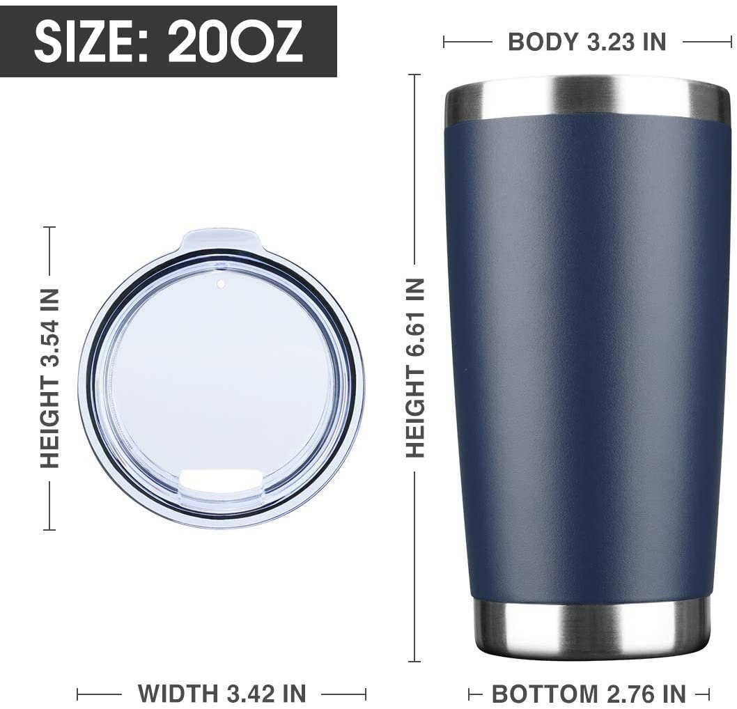 size chart for 20 ounce tumbler