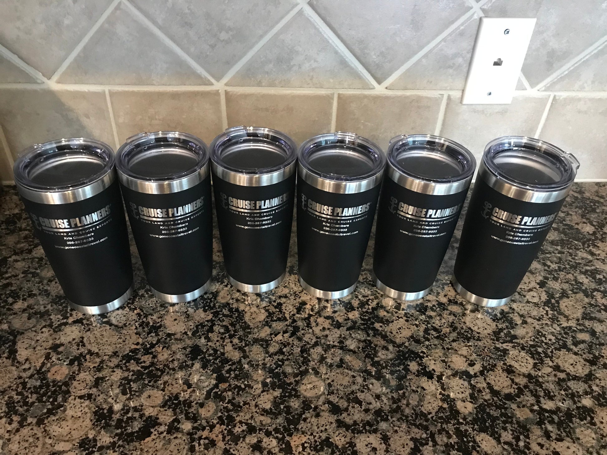 Laser Engraved 20 Ounce Stainless Steel Tumblers