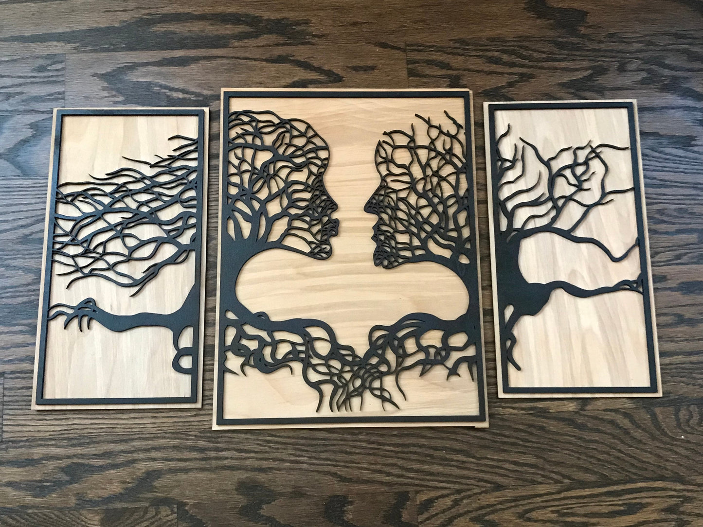 Tree of life wall art three panels 