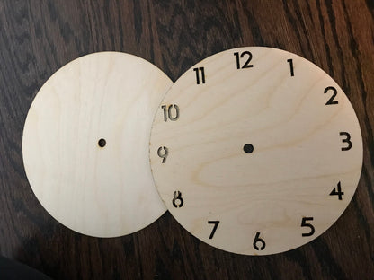 DIY Clock kit front and back