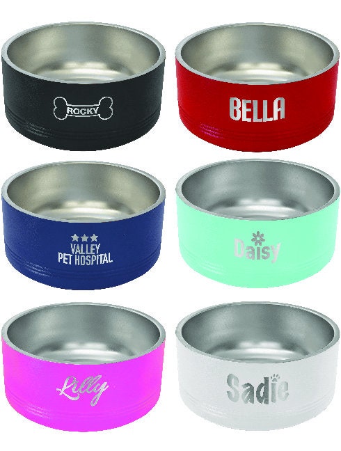 Variety of 64 ounce Polar Camel Pet Food Bowls 